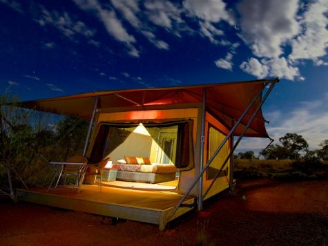 Deluxe Eco Tent at night
- Karijini Eco Retreat