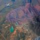 Flying over Argyle Diamond Mine  - Bungle Bungle Adventurer - TOUR C Aviair