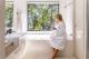 Bathroom overlooking the view 
 - BNE Brisbane Airport to Tranquil Getaway on Obi Maleny Tranquil Getaways on Obi Maleny
